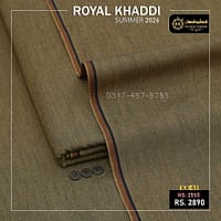 Kamalia Khaddar is known for commitment to high-quality, sustainable, and eco-friendly fabrics, so.here comes another collection. We have officially launched Kamalia Khaddar Royal Khaddi Summer Collection 2026, bringing a fresh wave of vibrant, organic options to the fashion world. This is best option for Men Shalwar Kameez for Eid, or Shalwar Kameez Designs For Men For Wedding in Pakistan.