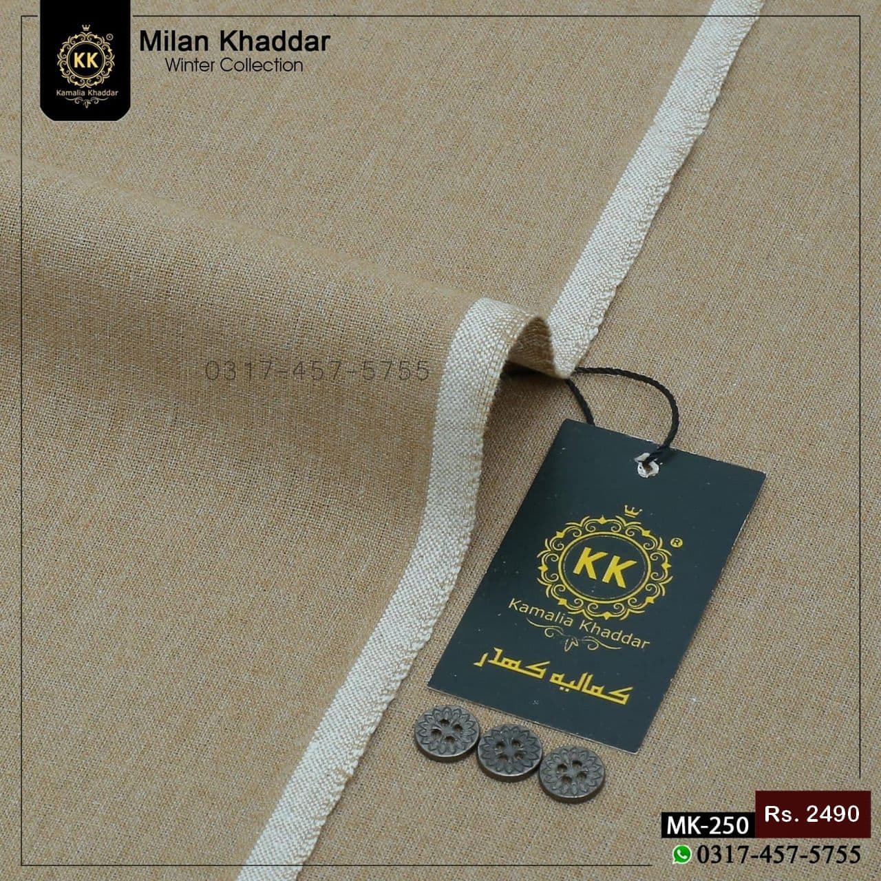 MK-250 Milan Khadi Khaddar Winter Collection 2026 Kamalia Khaddar WinterMilan Khaddar 2026 has been launched. As consumers seek handmade and homemade fabric alternatives, the spotlight is shifting towards Milan Khaddar.