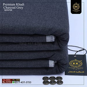 PK-2009 Premium Charcoal Winter Khaddar